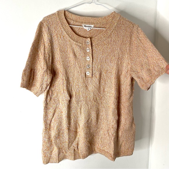 Candace Cameron Bure Multicoloured Knit Button Sweater - Picture 3 of 6